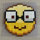Nerd-emoji Steenmozaïek