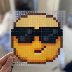 Zonnebril-Emoji Bouwbaar Mozaïek