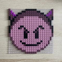 Duivelse Emoji-Steenkunst