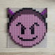 Duivelse Emoji-Steenkunst