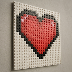 Hart – DIY Brick Mozaïek Kit – Pixelbrick Mini