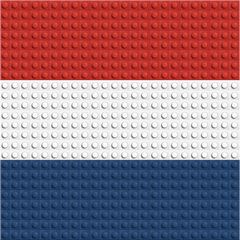 Nederlandse vlag steenmozaïek
