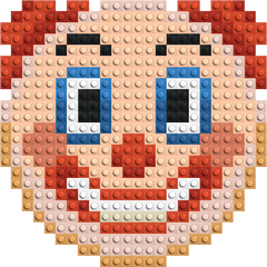 Clown Bouwbaar Steenmozaïek