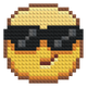 Zonnebril-Emoji Bouwbaar Mozaïek