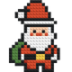 Kerstman - Bouwbaar Steenmozaïek