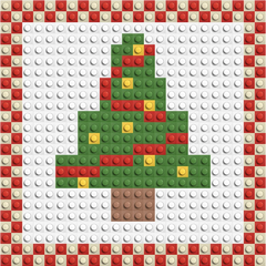 Kerstboom - Bouwbaar Steenmozaïek