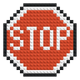 Stopbord - Bouwbaar Mozaïek