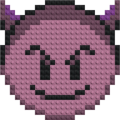 Duivelse Emoji-Steenkunst