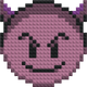Duivelse Emoji-Steenkunst