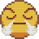 Negatieve Emoji Steenkunst